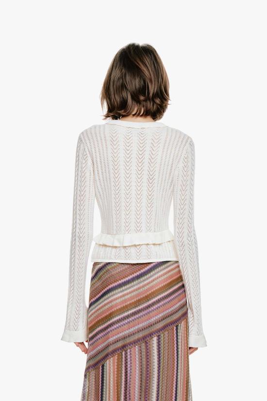  안나 수이 가디건 빅토리아풍 포인트엘 니트 - ANNA SUI