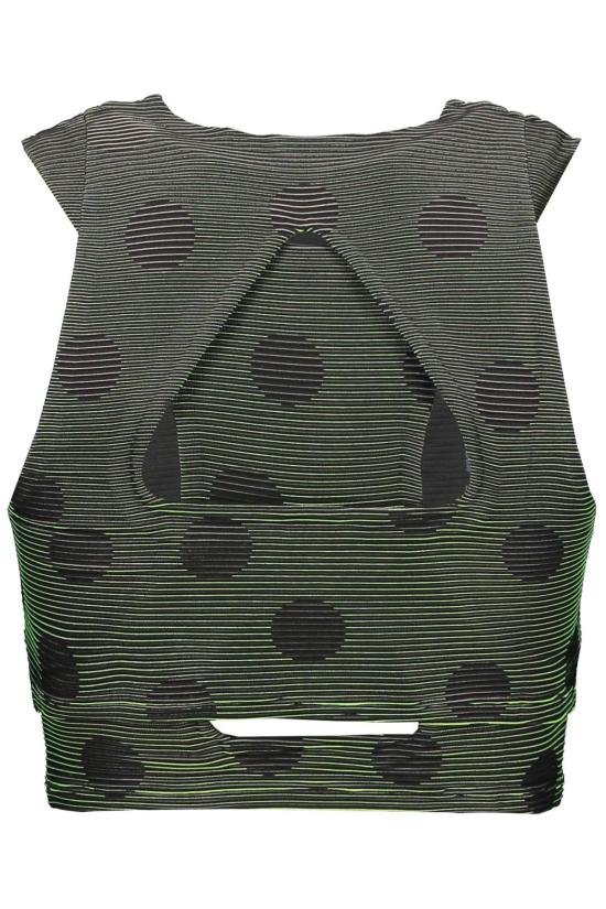  오프화이트 블라우스/셔츠 X 나이키 로고 스포티 탱크탑 그린 - OFF WHITE