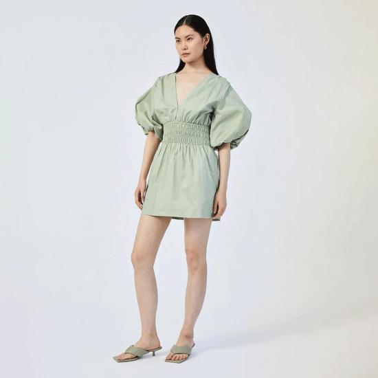  수보 숏 원피스 수부 시아 미니 드레스 세이지 - SUBOO