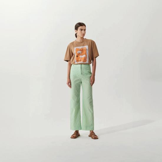  레지나표 스트레이트 팬츠 Rejina Pyo 알레타 팬츠 애플 그린 - REJINA PYO