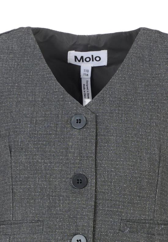  [키즈] 몰로 자켓 키즈 그레이 조끼 (루렉스 소재) - MOLO