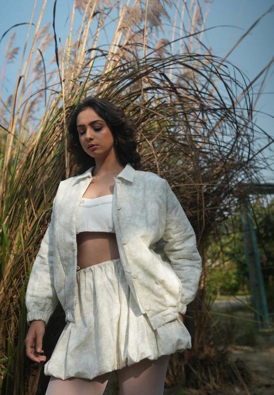  IKKIVI 봄버 자켓 Ikkivi Mohu 봄버 재킷 오프 화이트 - OTHER BRANDS