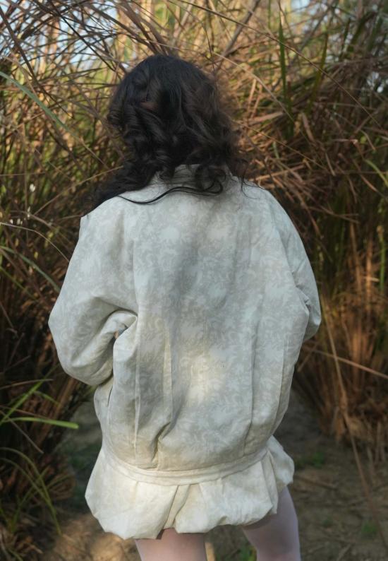  이키비 봄버 자켓 Ikkivi Mohu 봄버 재킷 오프 화이트 - IKKIVI