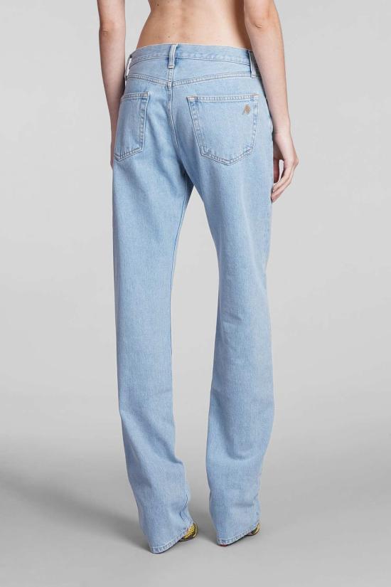  디 아티코 데님 팬츠 아티코 보이프렌드 진 라이트 블루 - THE ATTICO