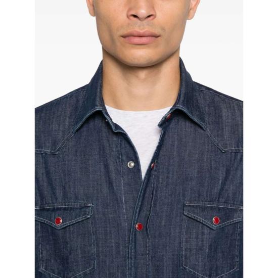  발바 긴팔 셔츠 바르바 나폴리  블루 - BARBA