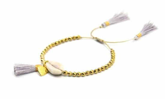  포스테리 팔찌 포스터리 비즈 쉘 태슬 - FOSTERIE