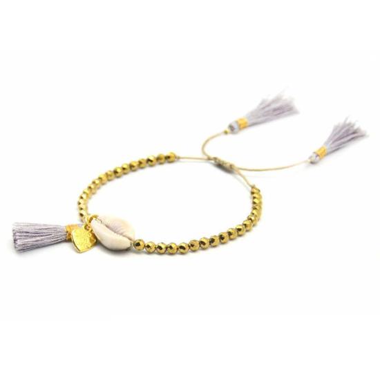  포스테리 팔찌 포스터리 비즈 쉘 태슬