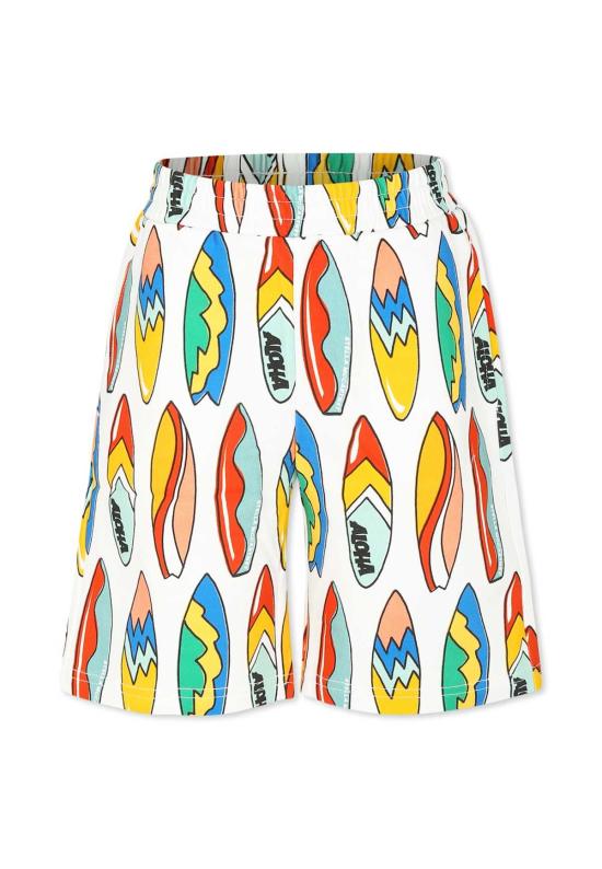  [키즈] 스텔라 맥카트니 쇼츠/버뮤다 스텔라 매카트니 아동용 서핑보드 프린트 반바지 (화이트)