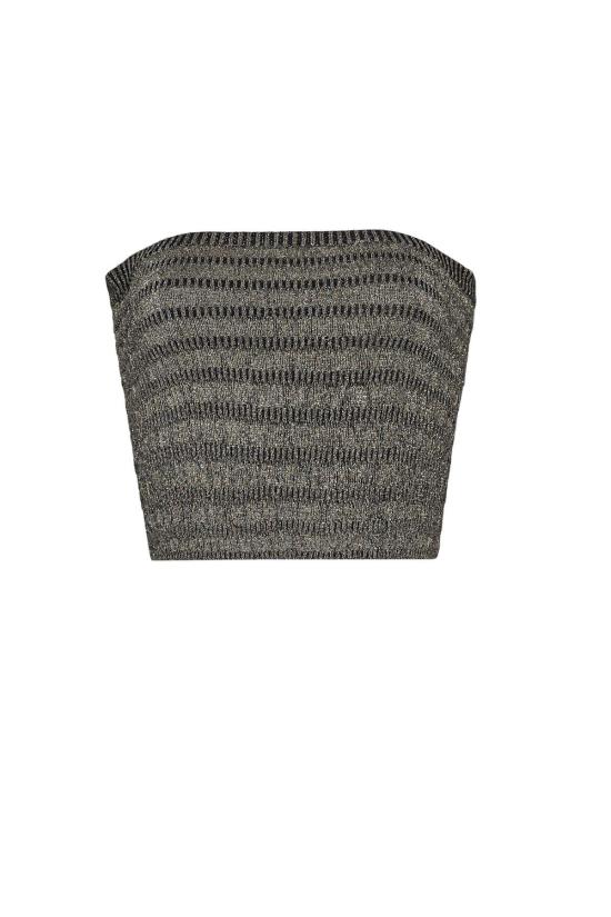  일레븐 식스 민소매 티셔츠 틸리 루렉스 튜브 블랙/화이트 - ELEVEN SIX