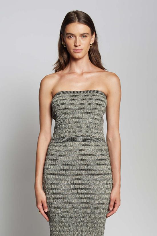  일레븐 식스 민소매 티셔츠 틸리 루렉스 튜브 블랙/화이트