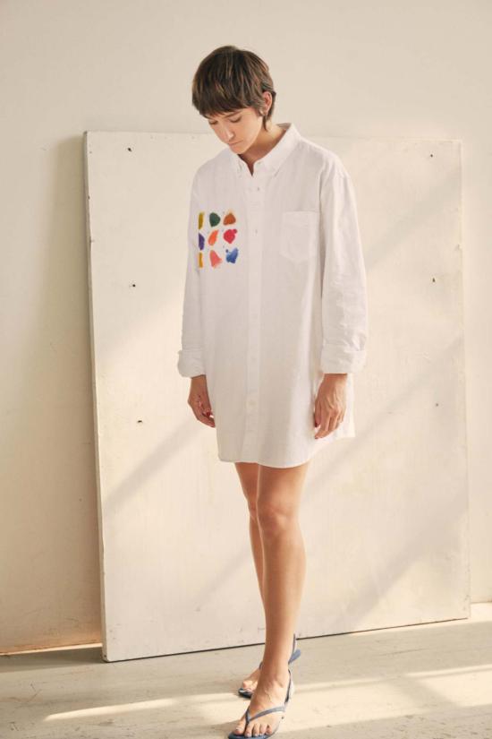  MAISON MARKOSIAN 셔츠 메종 마르코시안 스와치 버튼업 셔츠 - MAISON MARKOSIAN