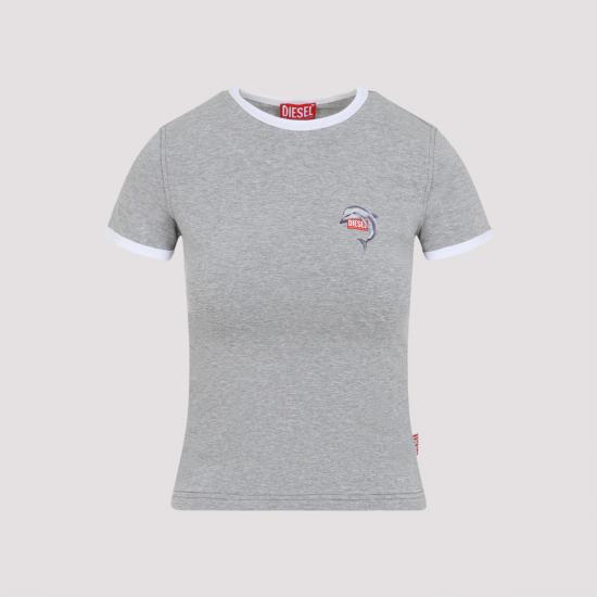 26SS 디젤 반팔 티셔츠 A21917 0QHHA 9CB MELANGE GREY