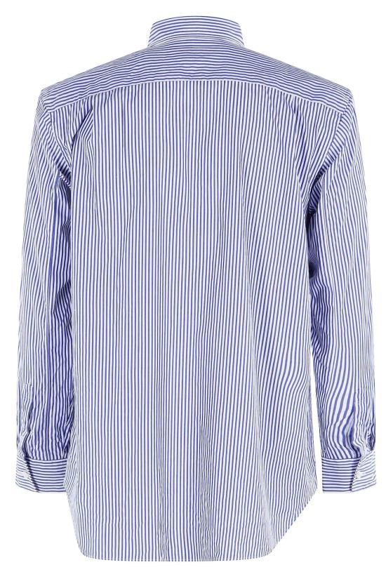  꼼데가르송 긴팔 셔츠 Comme Des Garçons 플레이 셔츠 블랙 엠블럼 - COMME DES GARCONS