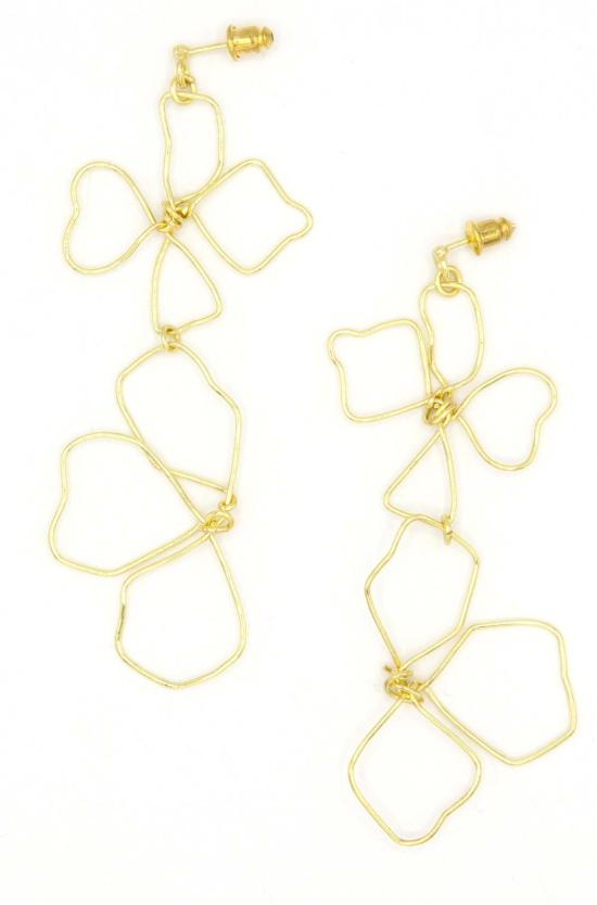  페어 아니타 이어링 연속선 아트 귀걸이 야생화 - FAIR ANITA