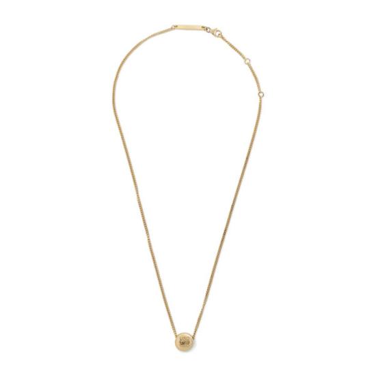  로에베 목걸이/팬던트 페블 펜던트 목걸이 골드 - LOEWE