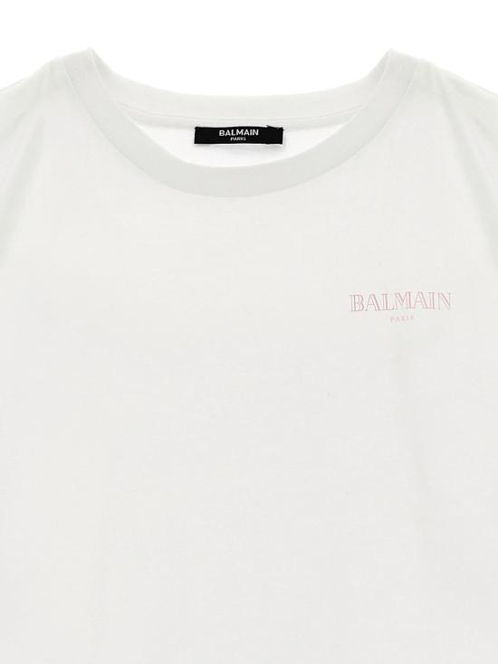  [키즈] 발망 트레이닝 상의 빈티지 아동용 티셔츠 화이트 - BALMAIN