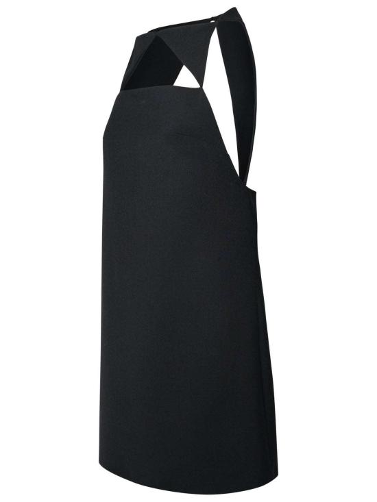  베르사체 숏 원피스 기하학적 컷아웃 미니드레스 블랙 - VERSACE