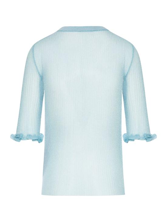  가니 반팔 티셔츠 시스루 자카드  멀티컬러 - GANNI