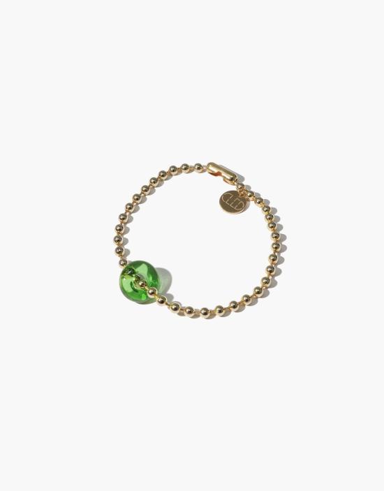  클레드 커프스 링크/타이 홀더 도넛 볼 팔찌 골드 - CLED