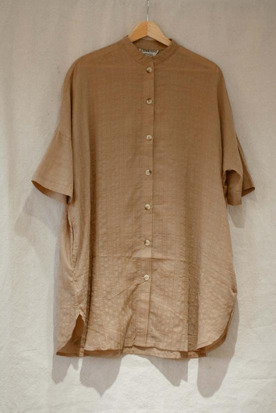  Conrado 숏 원피스 콘라도 레이스 카키 체크 튜닉 셔츠드레스 - OTHER BRANDS