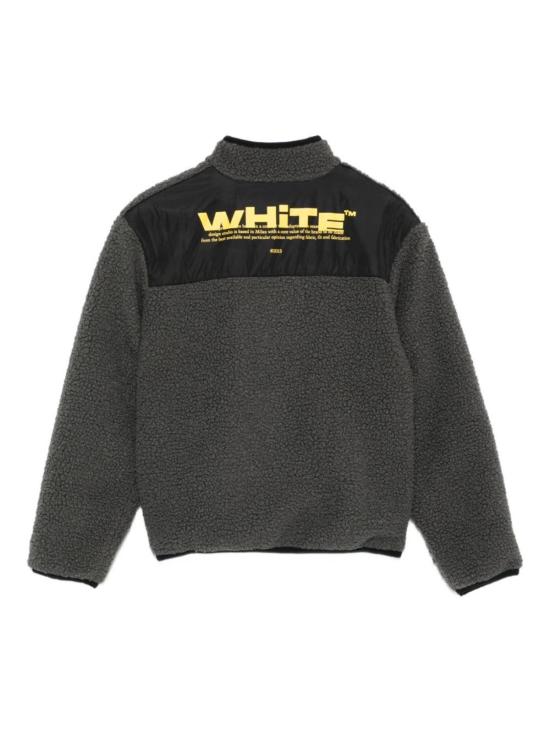  [키즈] 오프화이트 풀오버 키즈 지퍼업 스웨트셔츠 그레이 - OFF WHITE
