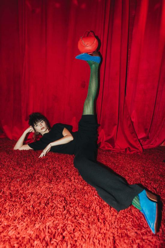  Nia Thomas 스트레이트 팬츠 니아 토마스 옴브레 팬츠