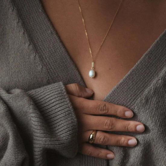  탯치 목걸이/팬던트 Thatch Colette 진주 참 골드 - THATCH