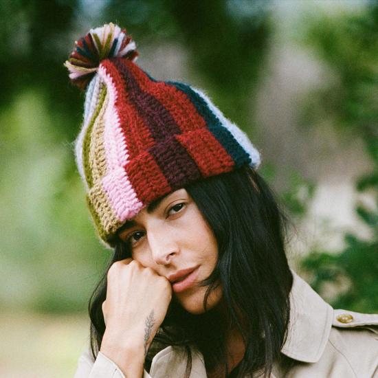  민가 모자 밍가 알파카 비니 맘스 레인보우 - MINGA