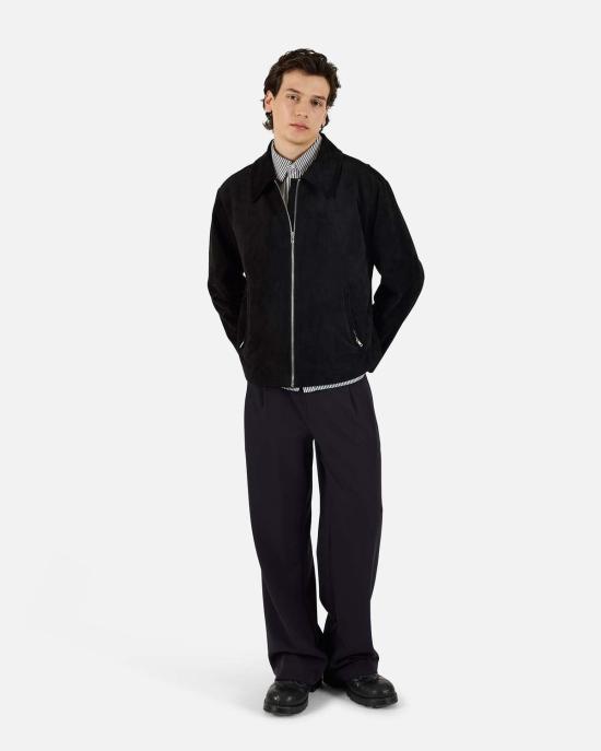  KROST 봄버 자켓 크로스트 대학교 스웨이드 지퍼 재킷 - KROST