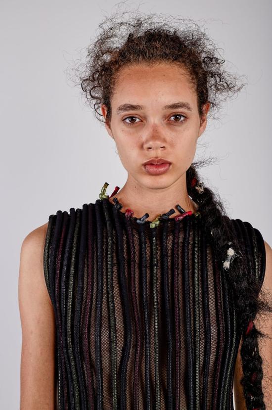  케흘러 오마지오 민소매 티셔츠 칼레 멀티 컬러 코듀로이 탱크탑 - KAHLER OMAGGIO