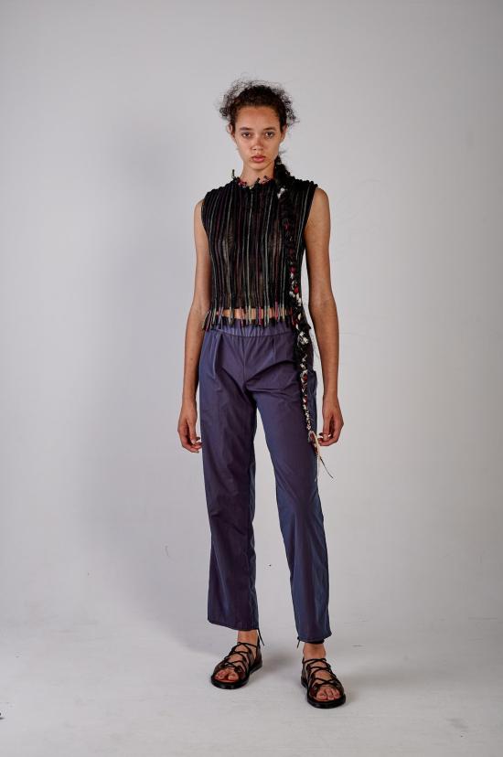  케흘러 오마지오 민소매 티셔츠 칼레 멀티 컬러 코듀로이 탱크탑 - KAHLER OMAGGIO