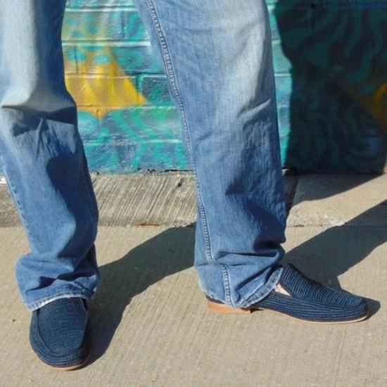  Proud Mary Footwear 로퍼 프라우드 메리 풋웨어 남성용 라피아  네이비 - OTHER BRANDS