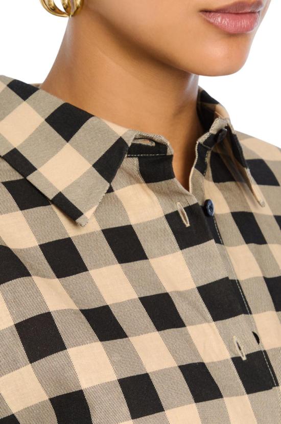  세로야 블라우스 Ser.O.Ya 지지 리넨  깅엄 - SER.O.YA