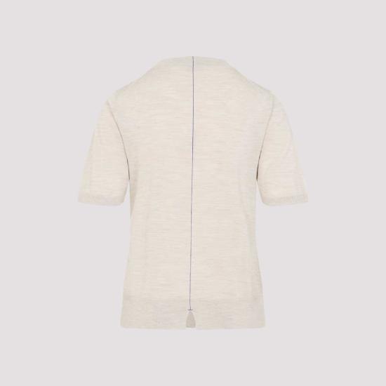  버버리 반팔 티셔츠 티셔츠 너트메그 화이트 - BURBERRY