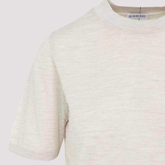  버버리 반팔 티셔츠 티셔츠 너트메그 화이트 - BURBERRY