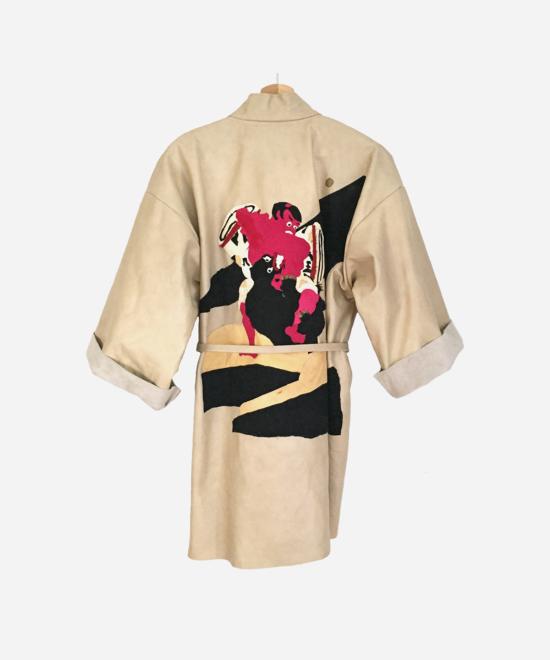  COATZ 가죽 자켓 코츠 후지산 코트 크림 - OTHER BRANDS