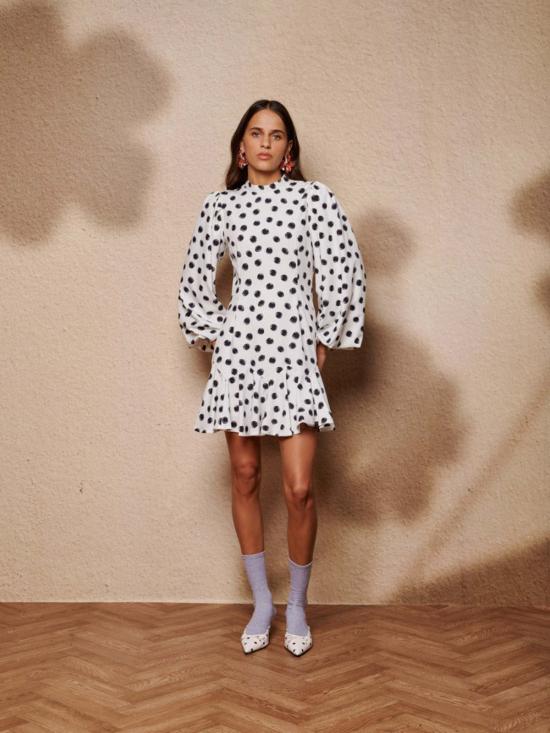  시스터 제인 숏 원피스 일룸 스팟 미니 드레스 아이보리