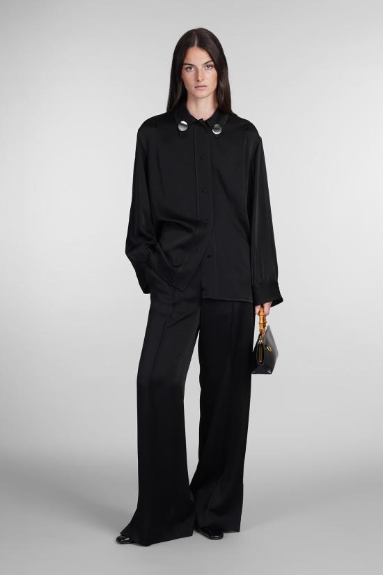  질샌더 긴팔 티셔츠 질 샌더 긴팔 티셔츠 블랙 - JIL SANDER