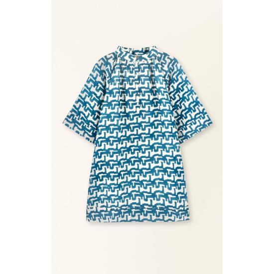  Mirth 숏 원피스 미르스 파로 드레스 아주르 포포바 - OTHER BRANDS