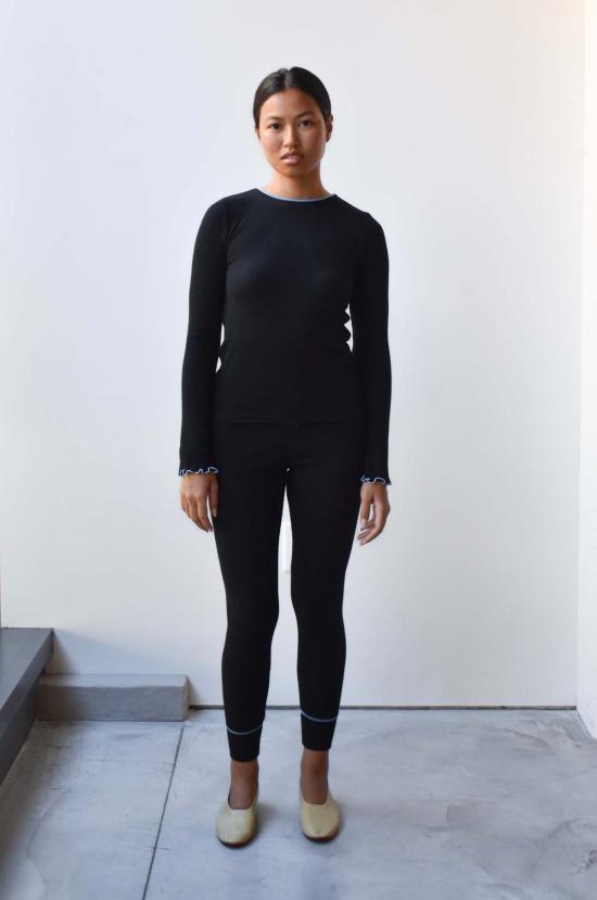  at Dawn. 긴팔 티셔츠 새벽에. 울 소재의 투톤 탑 - OTHER BRANDS