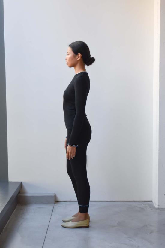  at Dawn. 긴팔 티셔츠 새벽에. 울 소재의 투톤 탑 - OTHER BRANDS