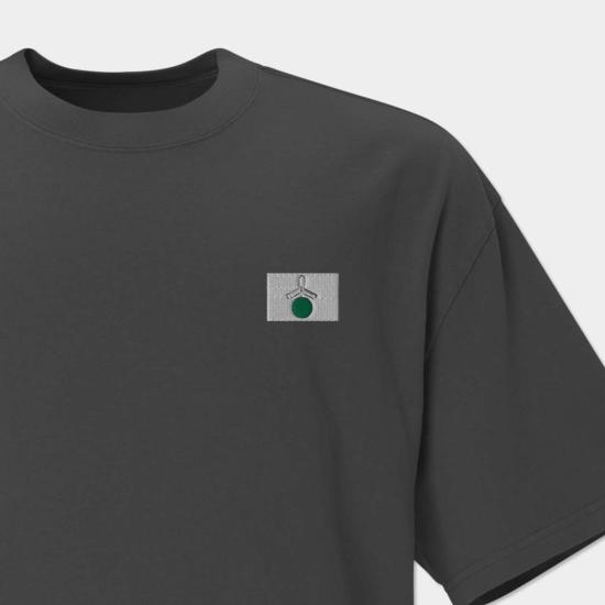  tokyobike x Saki Obata 반팔 티셔츠 Tokyobike X Saki Obata 오버사이즈 스기다마 티셔츠 (페이드 블랙) - OTHER BRANDS