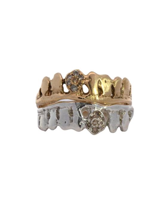  시리 한스도터 반지 Siri Hansdotter Dorte 크라운 스태커 링 - SIRI HANSDOTTER