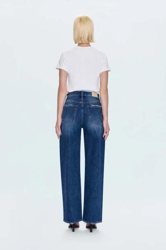  피스톨라 데님 팬츠 테이트 하이 라이즈 보우드 진 인 풀턴 - PISTOLA