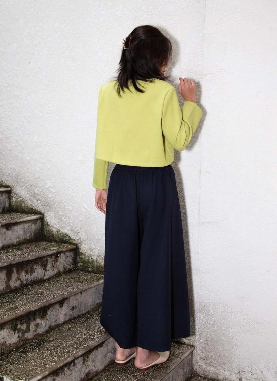  KAAREM 가디건 Kaarem Scales Ls 슬리브 크롭 카디건 아보카도 참깨 - OTHER BRANDS