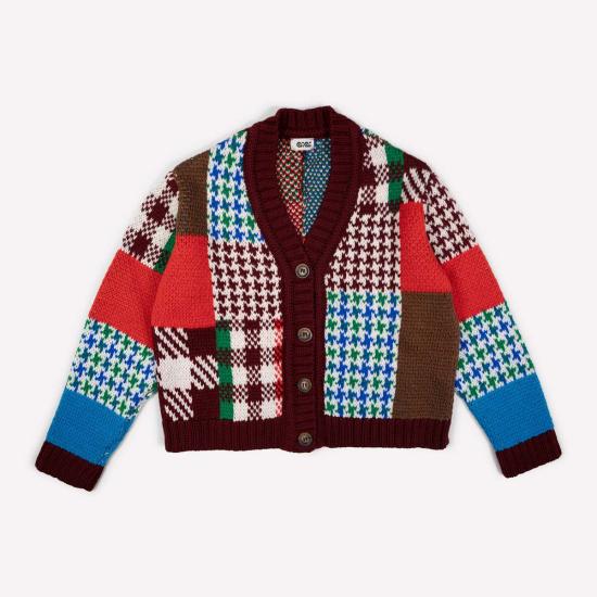  [키즈] gigiknitwear.com 풀오버 Gi Gi 니트웨어 패치워크 가디건 미니 - OTHER BRANDS