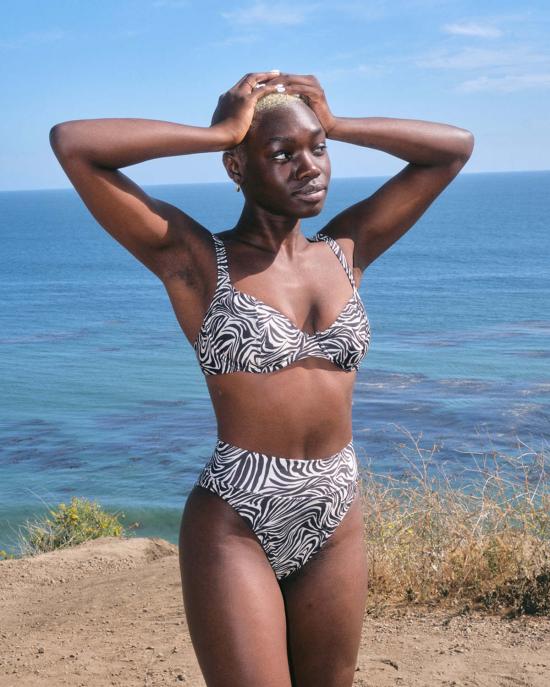  갈라마르 비키니 수영복 하이킥 브리프 제브레 - GALAMAAR