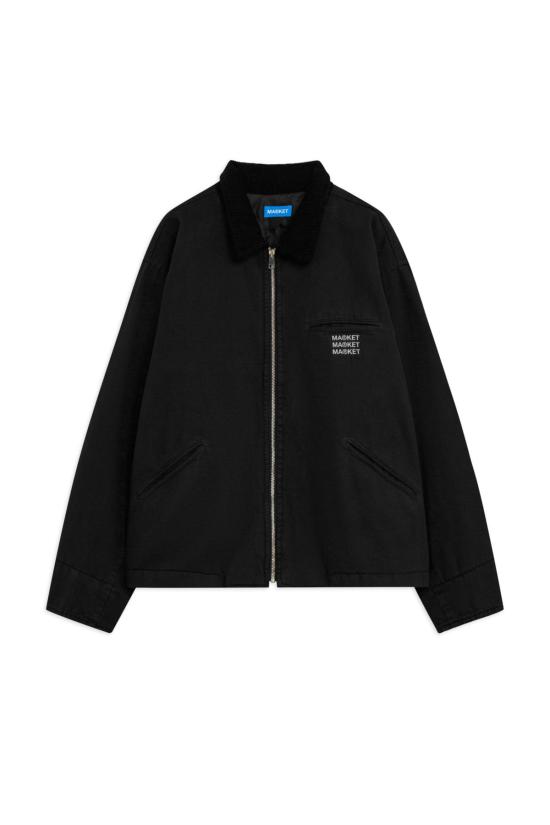  마켓 데님 자켓 데님 지퍼업 재킷