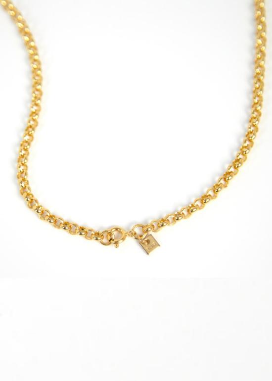  바 주얼리 목걸이/팬던트 청키 벨처 목걸이 금도금