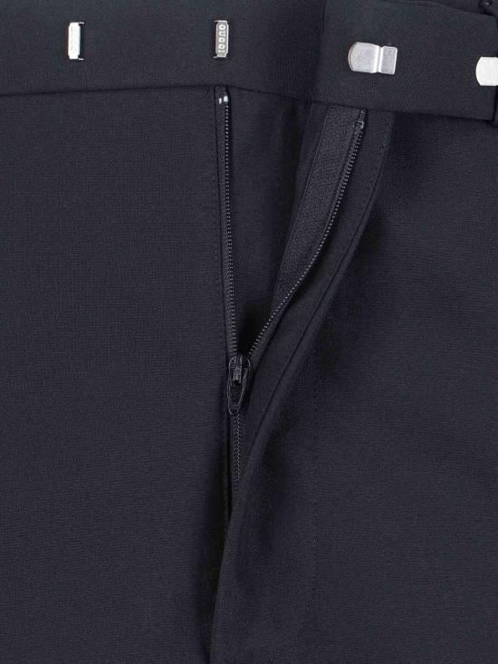  구찌 스트레이트 팬츠 실크 트윌  블랙 - GUCCI